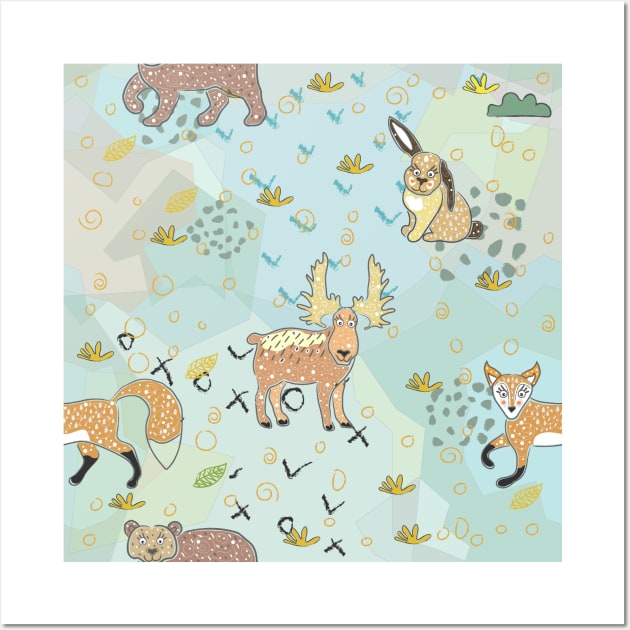 Animals Wall Art by Kristina Stellar Scandinavian Land